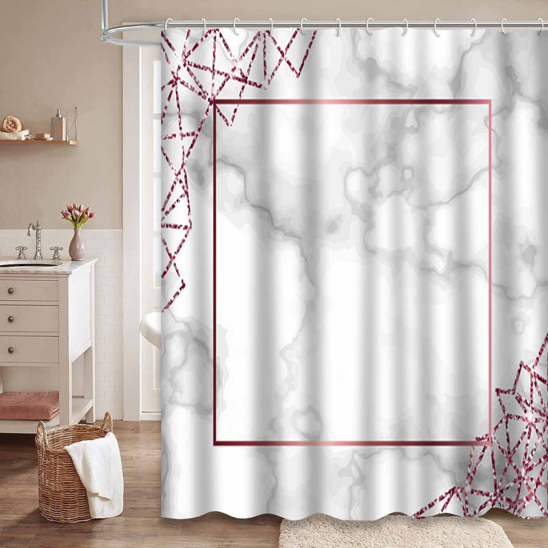 Rideau de douche Marble Trendy, L 72 po x l 78 po