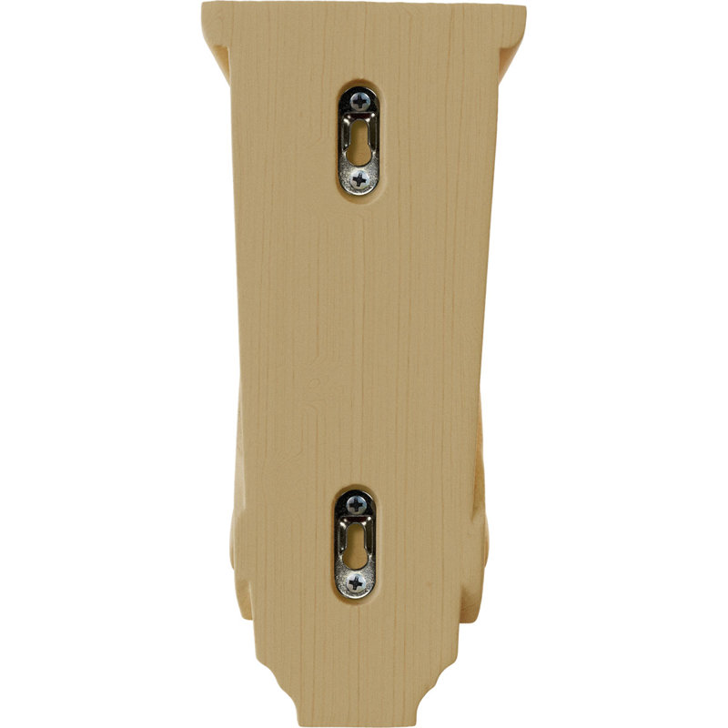 Medium Basket Weave Alder Wood Corbel, 10" Height