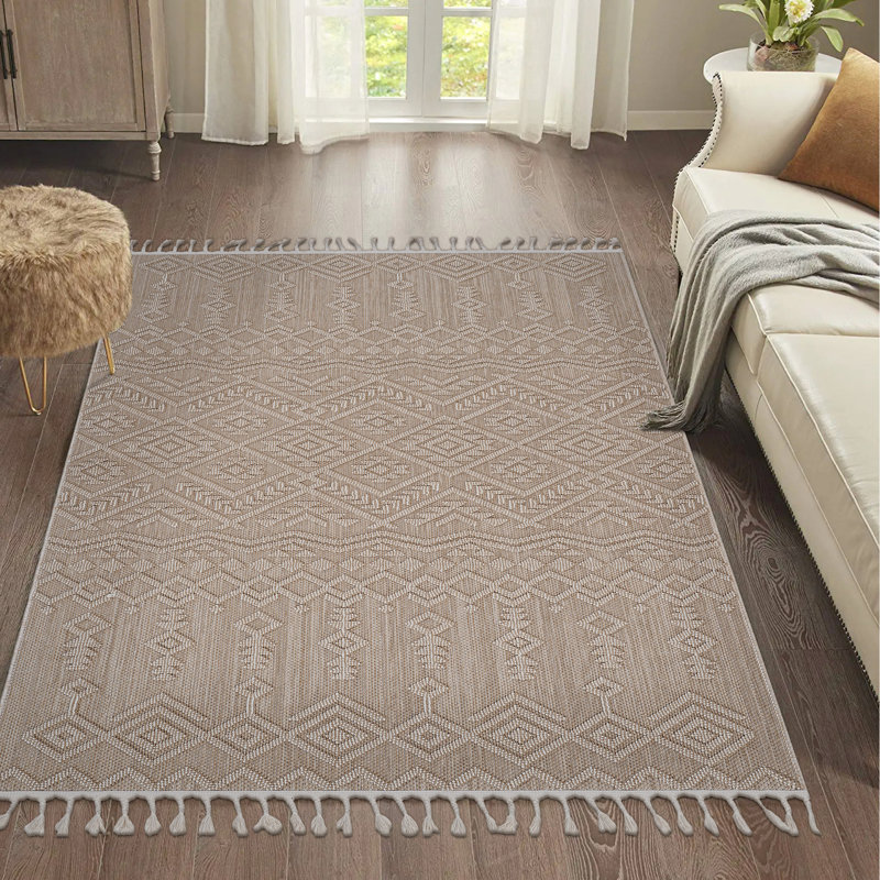 5x7 Area Rug In Natural, Enhances Home Office Ambiance, Stain & Non-shedding, Pet-, Different Sizes, , Medium Pile 0.28 In, Cotton Backing, Polypropylene Eat-in Kitchen, Various