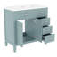 Meuble-lavabo 36 po avec lavabo, armoire de salle de bain avec tiroirs, structure solide et panneau de fibres à densité moyenne-1330036672