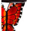Table d'appoint Amareya Butterfly