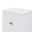 Lavabo de salle de bain moderne élégant en céramique 24 pouces avec tablette ouverte