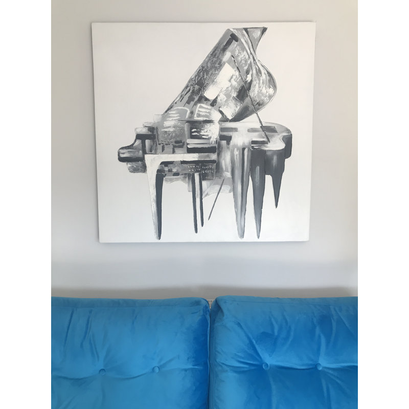 Piano - Wrapped Canvas Painting
