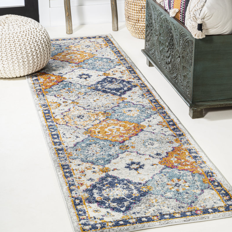 Martika Oriental Mutilcolor Area Rug, Runner 2'3" X 8'