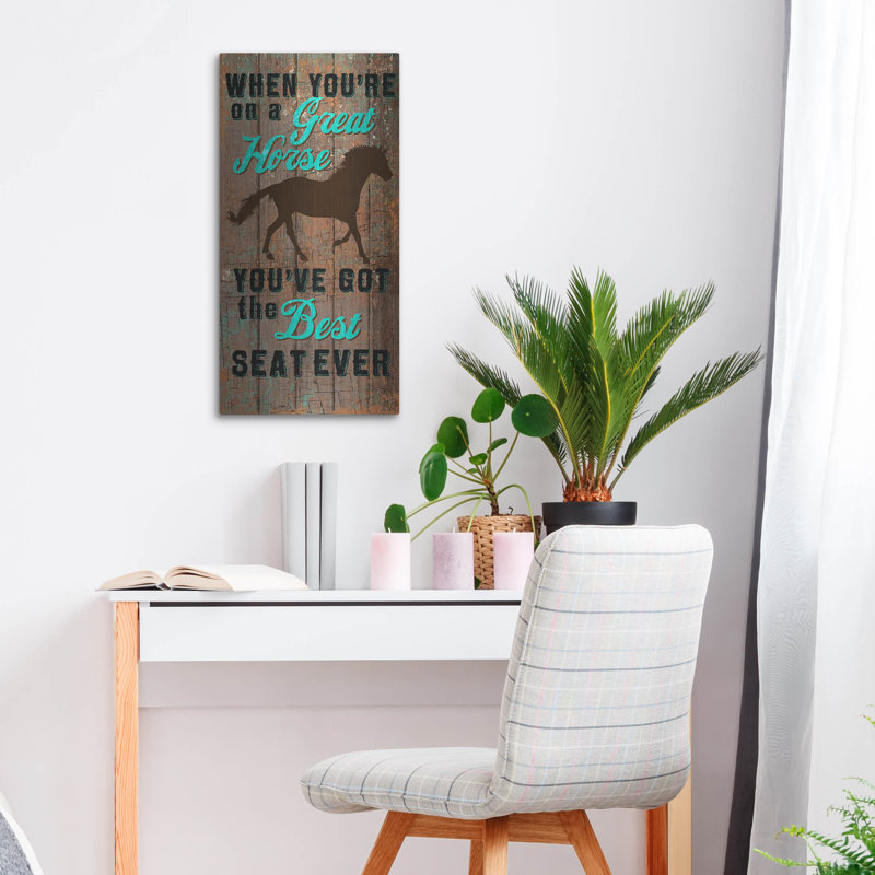  «Best Horse» par Art Licensing Studio, art mural en métal, 12 po x 24 po, H 24 po x l 12 po