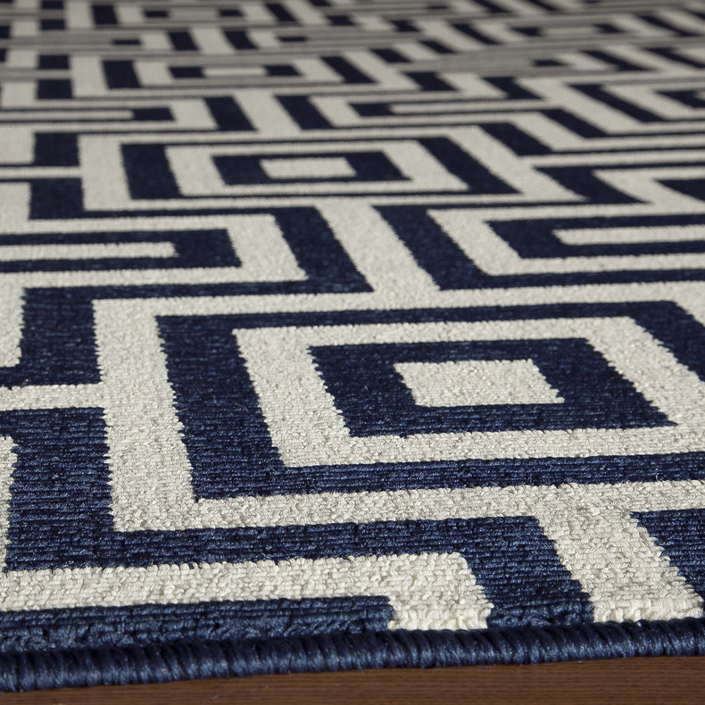 Turnbow Geometric Indoor / Outdoor Rug, Runner 2'3" x 7'6"