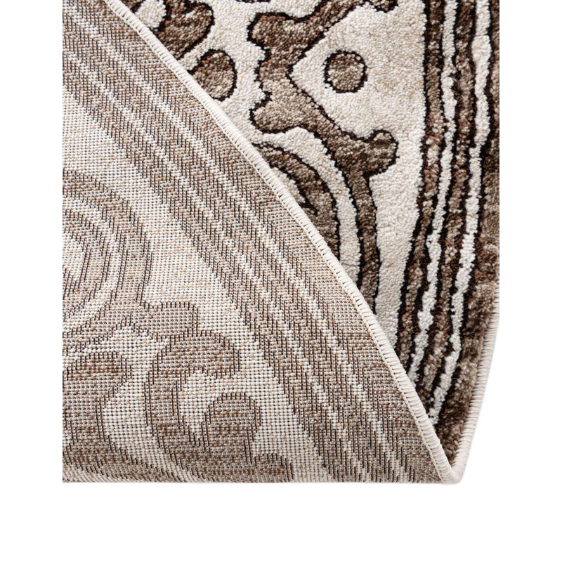Knocknaboul Abstract Indoor Rug, Round 6'