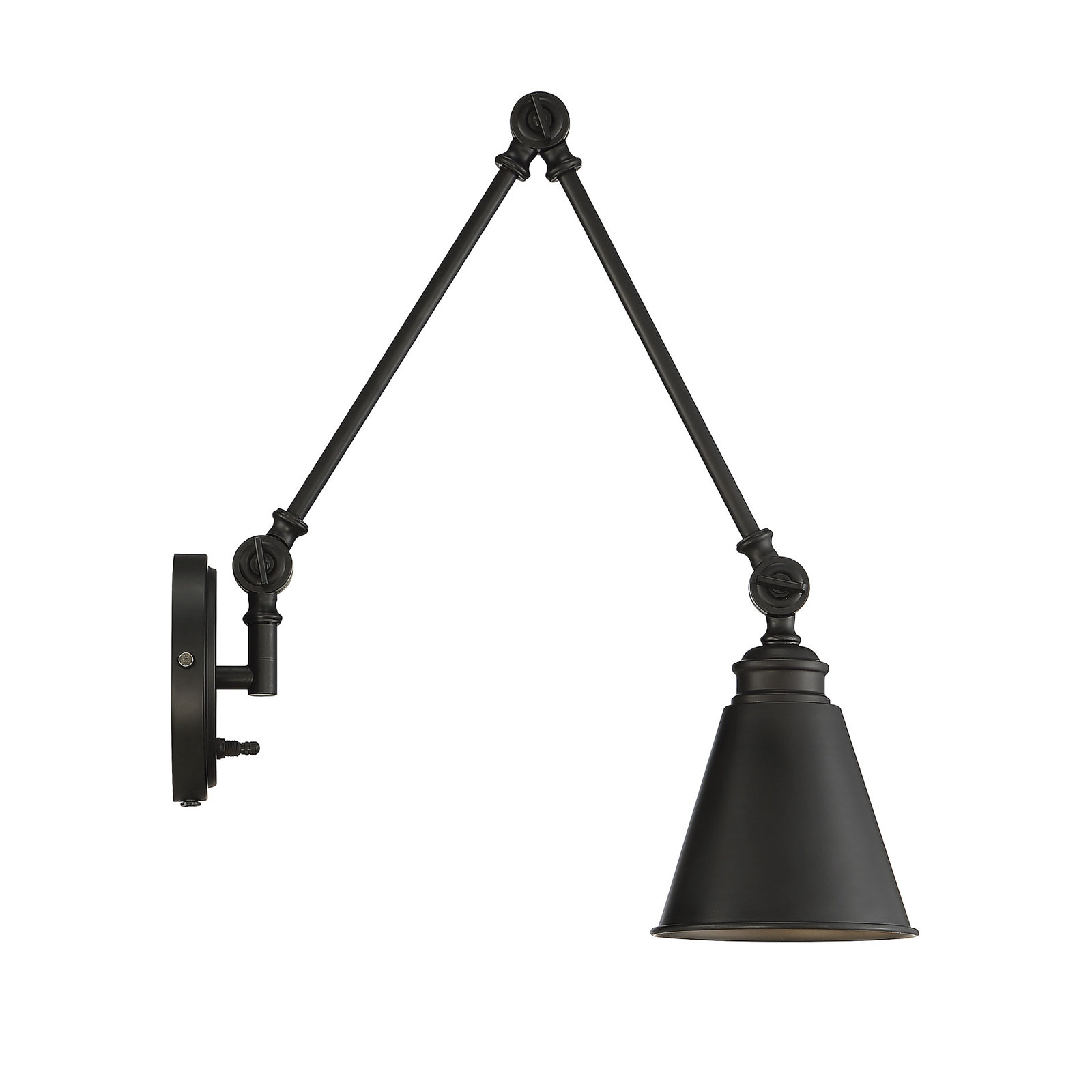 Beckham 1 - Light Plug-in Swing Arm, Matte Black