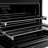 ZLINE Autograph 36 in. Paramount Dual Fuel Range in Black Stainless Steel and Gold Helix Handle-119236529