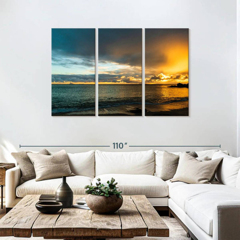 Gillard Sunset At Shell Beach, 48" H x 74" W