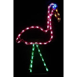 Small Flamingo Nautical Lighted Display