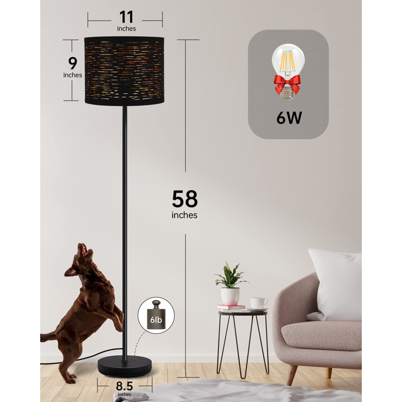 Lampe sur pied traditionnelle 58 po Tincea