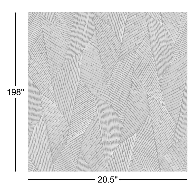 Rouleau de papier peint autocollant Eastford, Taupe / Blanc
