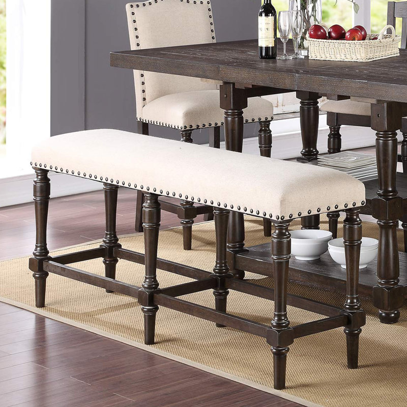 Jabree Bun Feet Dining Set, Espresso 