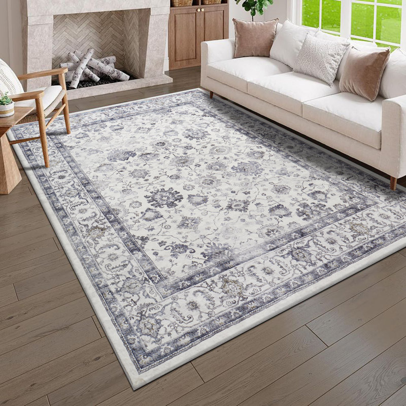 Modern Plush Area Rug Machine Tufted Shaggy Carpet, Rectangle 60 x 110 cm
