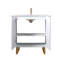 Ensemble de meuble-lavabo simple 30 po blanc moderne