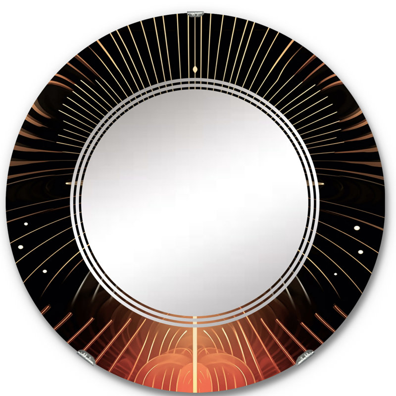 Fyztimmons - Miroir mural moderne rond, 24 po x 24 po