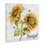 «Thankful Text Country Sunflowers Bumble Bees» par Patricia Pinto - impression d'art graphique-74174421-71517264
