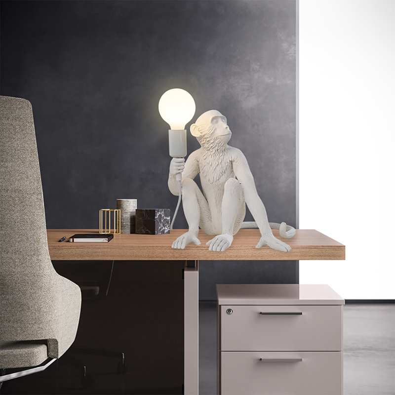 Lampe de table singe Vivid Creative (blanc)