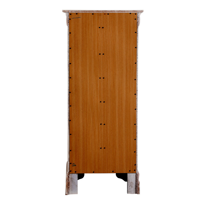 Commode 6 tiroirs Elegant Traditional, Blanc