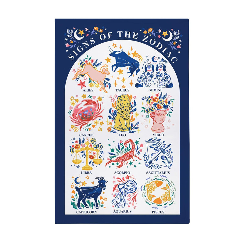 Zodiac Signs Tea Towel Kitchen Towel