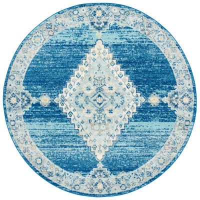 Tapis bleu marine / crème Christa