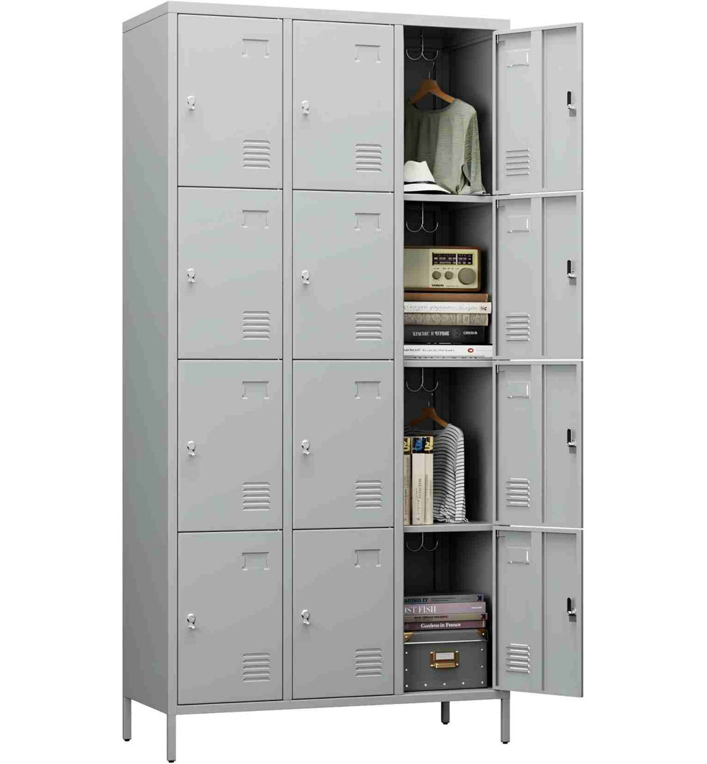Metal Lockers For Employees With Lock&12 Doors Metal Lockers For Office,school,gym REEMOON 