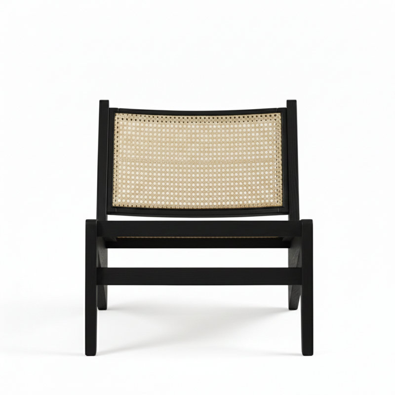 Chaise longue Dario Cane, Noir