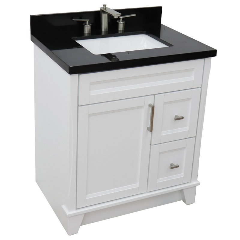 Ensemble de meuble-lavabo simple 31 po Bonavista, Noir galaxie