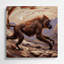 Faune, art mural en métal brun Gelada-1595905615