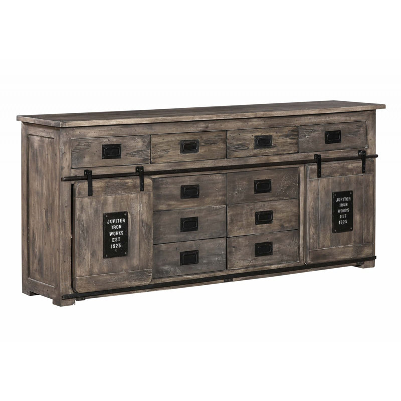 Railway 200cm Sideboard, Grey