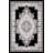 Ramsel Power Loomed 3D Handcarved Traditional Oriental Floral GrayBlack Area Rug-33341859