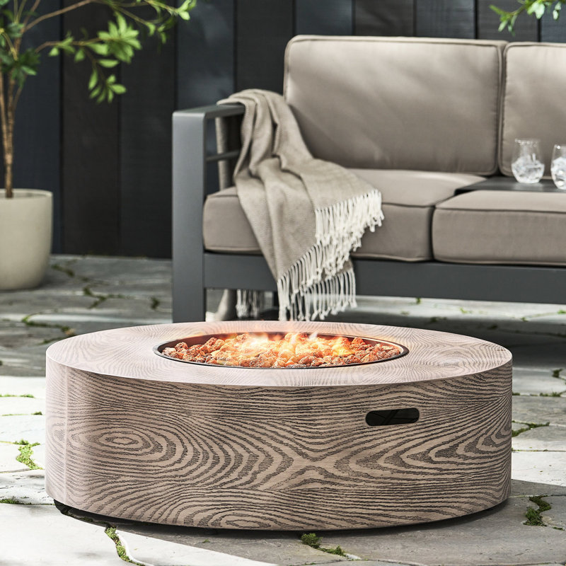 Foyer 50 000 en fer - Conception ronde pour le plaisir en plein air 37,95 po Profondeur X Largeur 11,81 Hauteur 48,63 Lb Fabrication de chaleur robuste