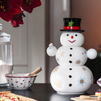Villeroy & Boch Christmas Toys Memory Snowman Cookie Jar
