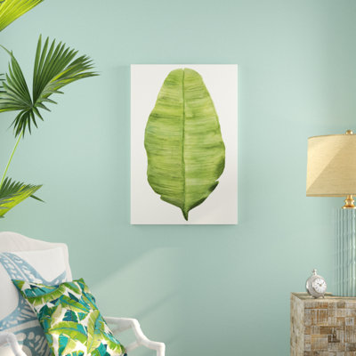 «Tropical Breeze Leaves IV», peinture sur toile