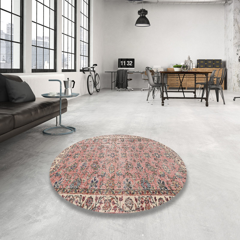 Ares Oriental Indoor Rug, Round 7'