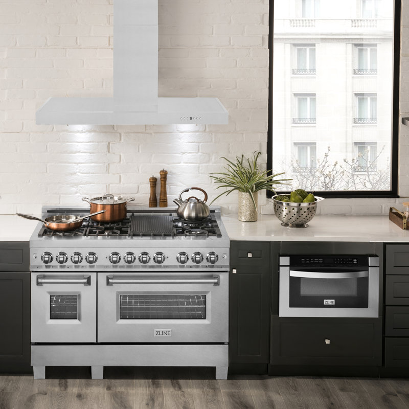 48" 760 CFM Convertible Wall Mount Range Hood