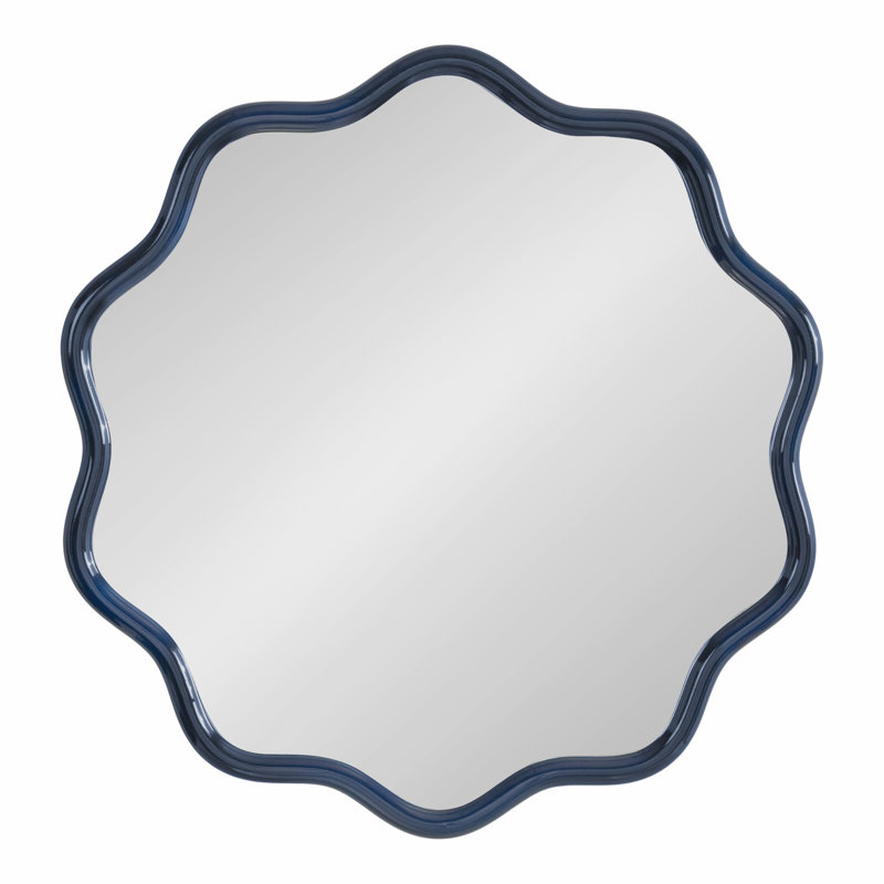 Talma Round Scalloped Wall Mirror