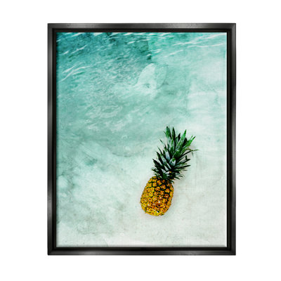 «Stupell Industries Pineapple on Beach Ripples», art mural sur toile par Emanuela Carratoni