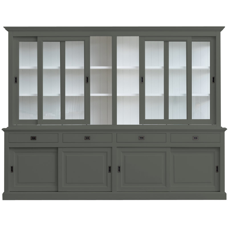 Burkett Display Cabinet, Green Grey