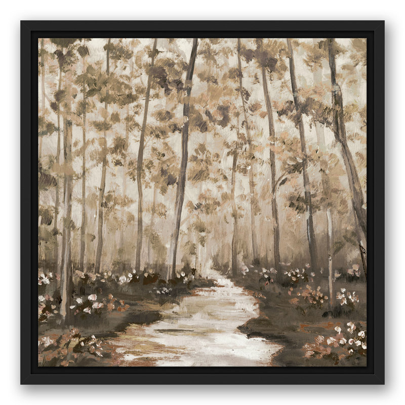 " Tree Lined Path ", 17.75" W x 17.75" H
