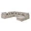 Canapé modulaire réversible en tissu Rachit Amira