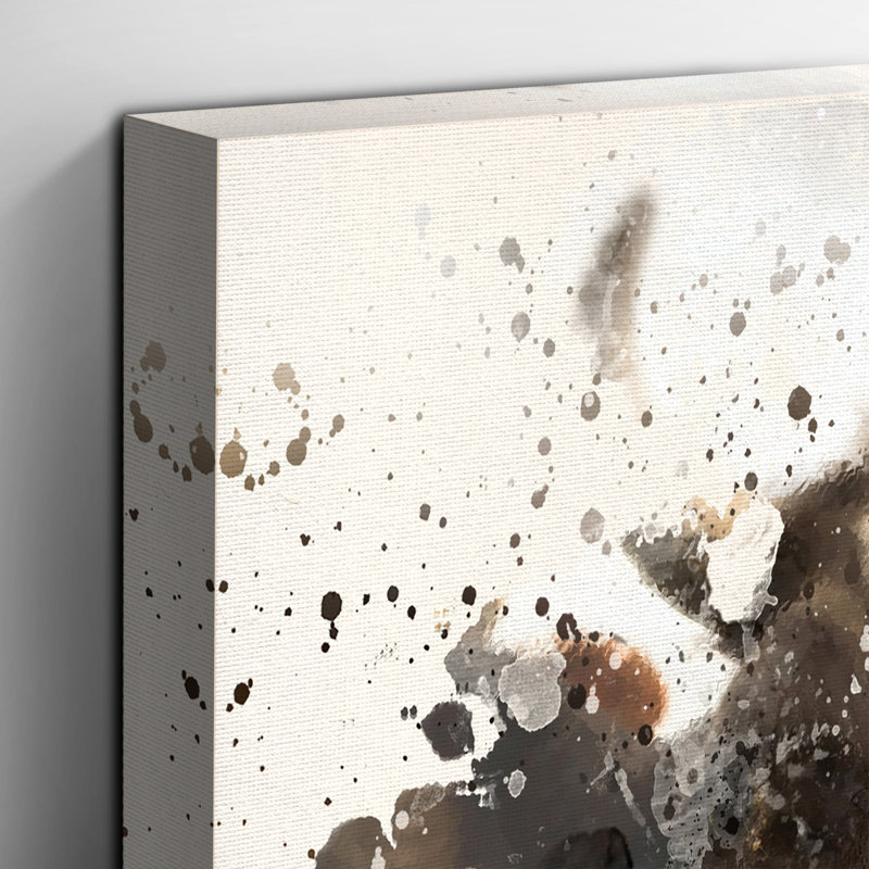 Cows Painting on Canvas - Wrapped Canvas, 50cm H x 35cm W