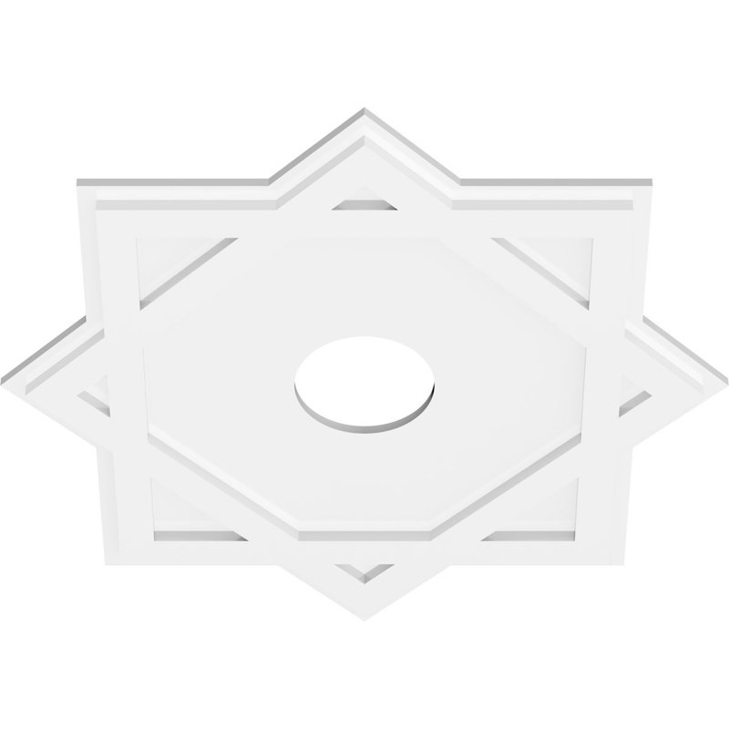 Médaillon de plafond contemporain 26 po x P 5 po x P 14 1/4 po x P 1 po Axel, H 26 po x l 26 po x P 1 po