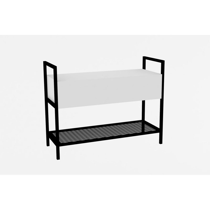 2 Pair Shoe Rack, White