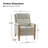 Terren 28.74" Wide Upholstered Push Back Recliner-143104694