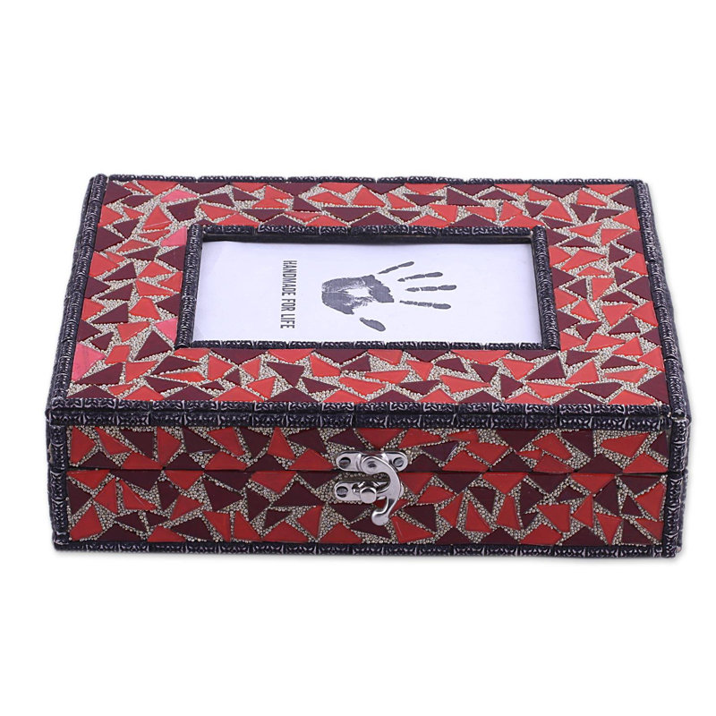 Jiminez Red Glass Matte Picture Frame