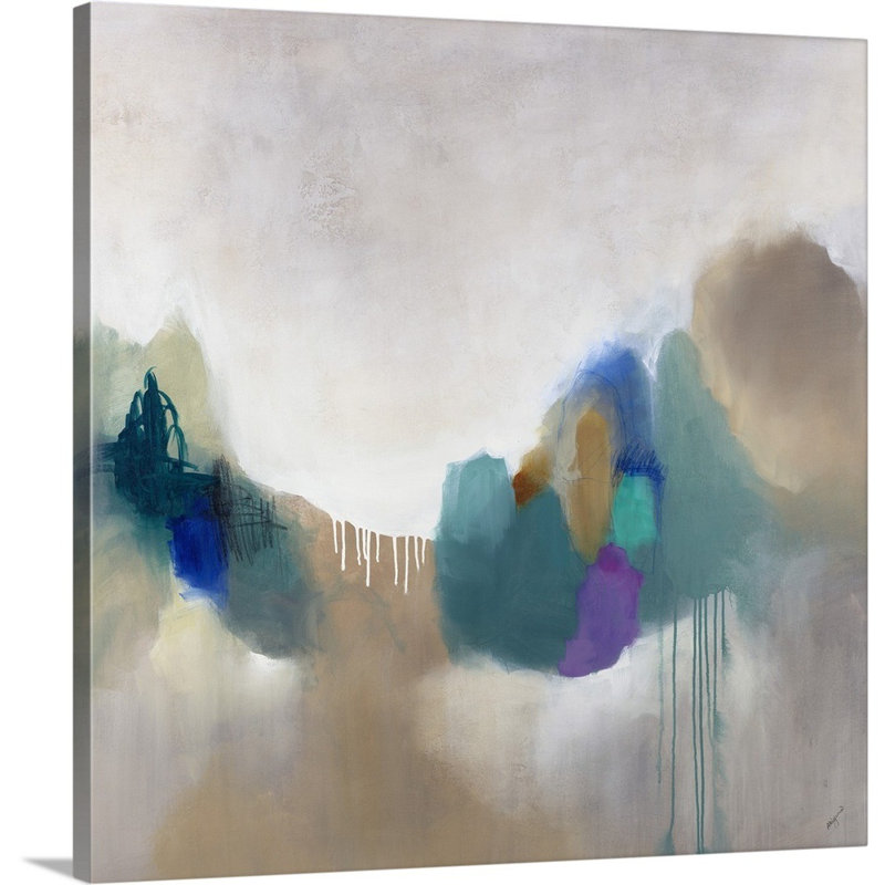 « blancmange ii », peinture sur toile, Toile tendue, H 24 po x l 24 po x P 1,25 po