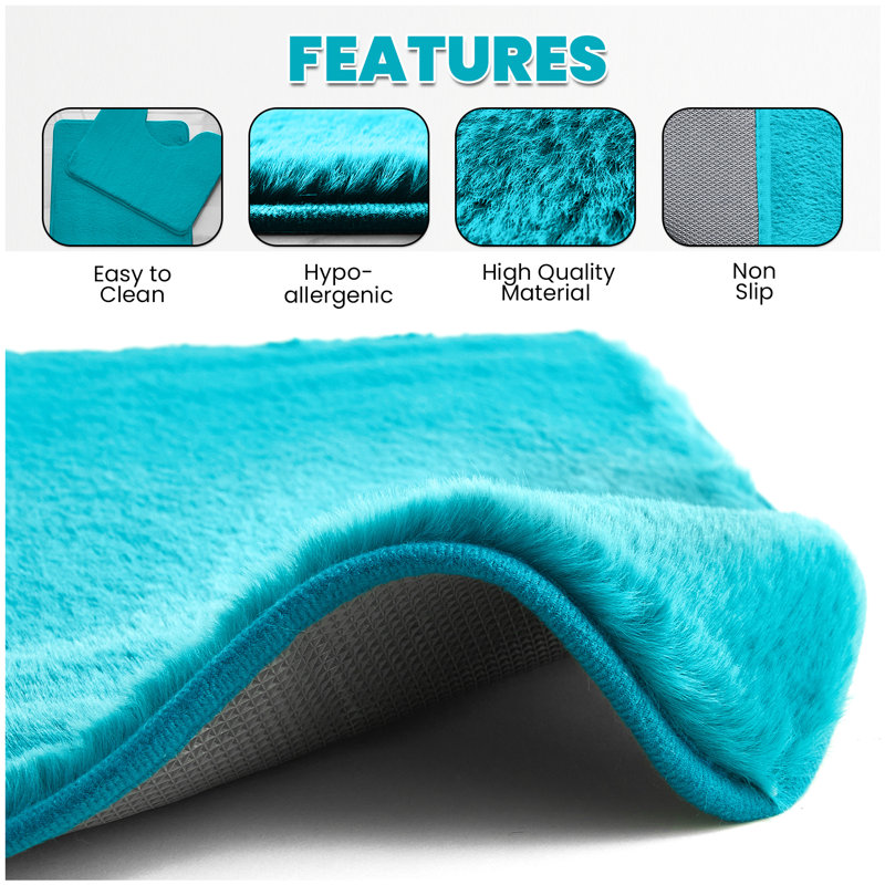 Non-Slip Bath Mat, Teal
