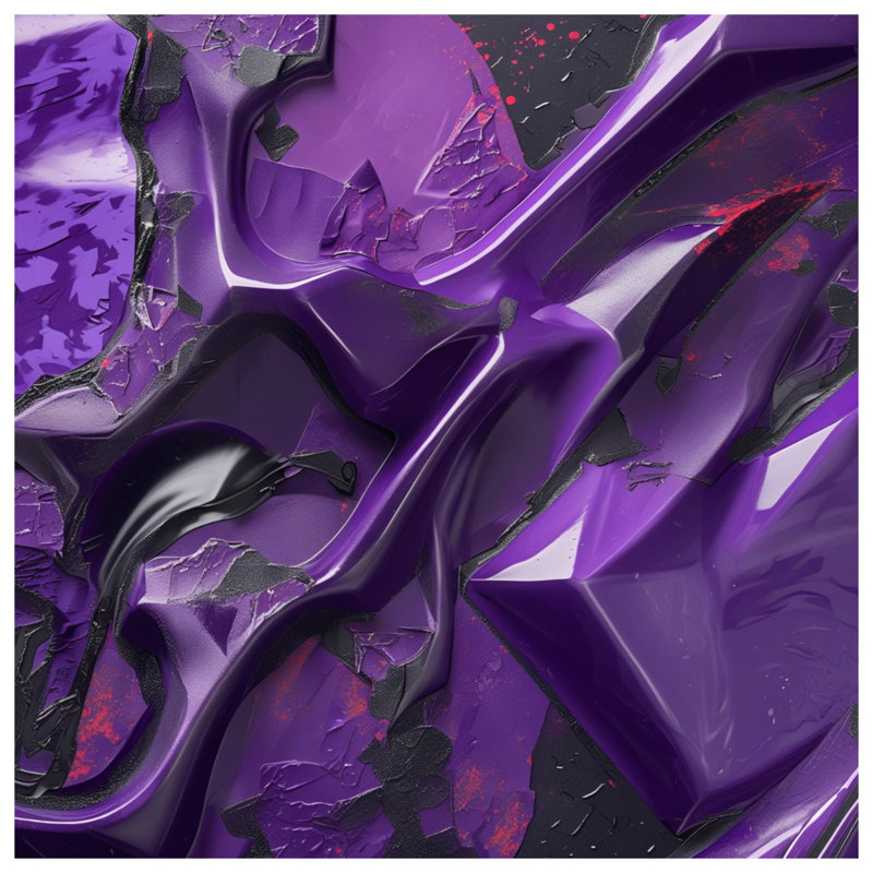 Édredon texturé mauve abstrait, King